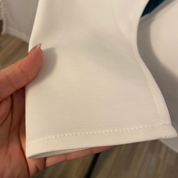 Divine Femme white blouse, M - Picture 6 of 6